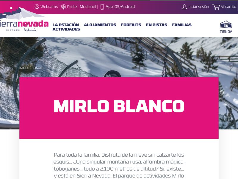Mirlo Blanco, Sierra Nevada Mirlo Blanco, Sierra Nevada, Granada con niños